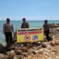 Polres Pamekasan pasang banner himbauan di pantai