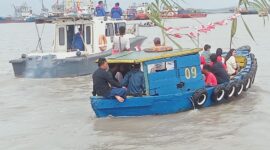 Satpolairud Polres Bangkalan lakukan pengamanan Lebaran di tengah laut
