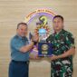 Dankodiklatal Letjen TNI Marinir Nur Alamsyah Terima Courtesy Call Pangkoarmada II Laksda TNI Ariantyo Condrowibowo