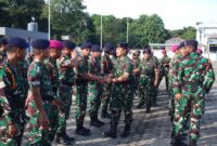 Dansatdik – 2 Kolonel Laut (P) Teddy Barata gelar halal bihalal