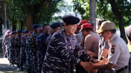 Komandan Satdik – 2 Kodiklatal Kolonel Laut (P) Teddy Barata kunjungi SPN Batua Polda Sulsel