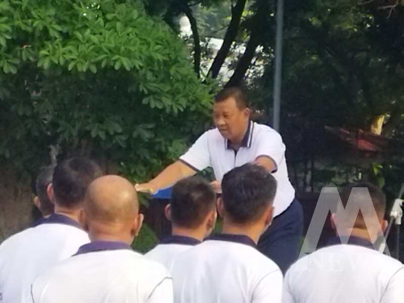 Wadan Kodiklatal  Laksda TNI Eko Wahjono ajak personel olahraga