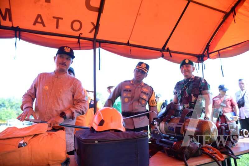 Polres Madiun Kota bersama Kodim 0803 Madiun dan dinas terkait siap tangani bencana alam