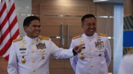 Dankodiklatal Letjen TNI Marinir Nur Alamsyah dampingi Kasal Laksamana TNI Dr. Muhammad Ali
