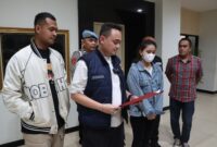 Kasatreskrim Polres Gresik AKP Aldhino Prima Wirdhan berikan keterangan