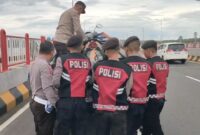Polres Bangkalan amankan motor di jembatan Suramadu KM 4