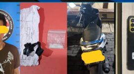 Satresnarkoba Polres Tanjung Perak amankan tersangka beserta barang buktinya
