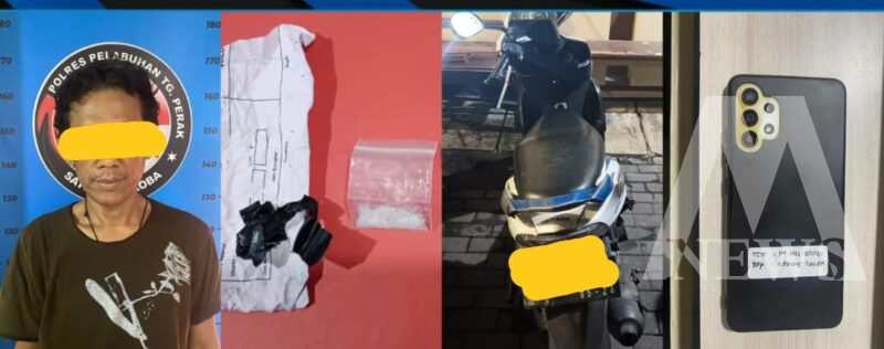 Satresnarkoba Polres Tanjung Perak amankan tersangka beserta barang buktinya