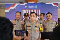 Kapolres Nganjuk AKBP Muhammad didampingi PJU Polres Nganjuk