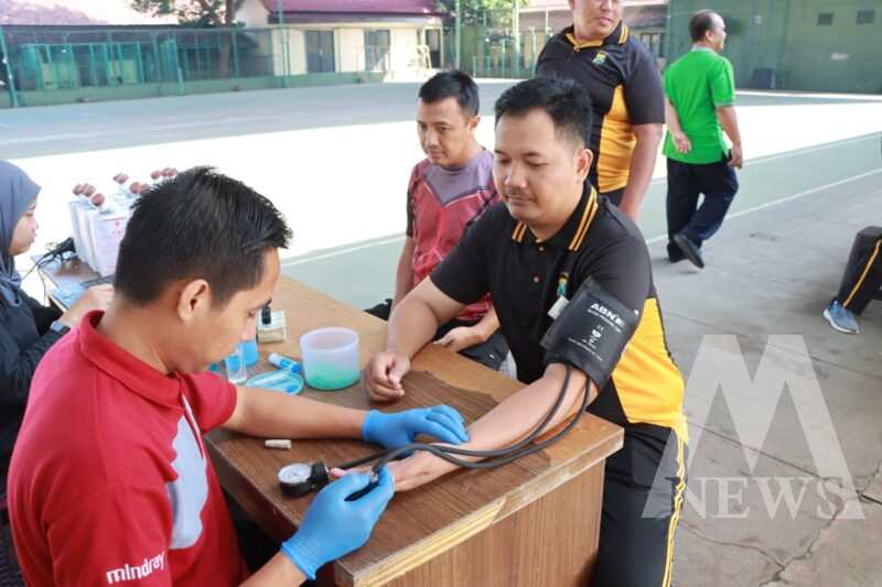 Polres Kediri gelar donor darah bantu PMI