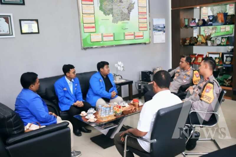 Kapolres Magetan AKBP Satria Permana sambut kunjungan silaturahmi PMII