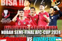 Nobar Akbar Timnas Indonesia vs Uzbekistan