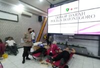 Polres Bojonegoro gelar aksi donor darah