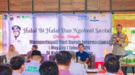 Kapolres Lumajang AKBP Mohammad Zainur Rofik beri sambutan