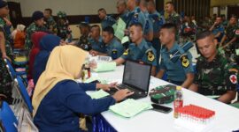 Peringati Hardikal ke-78, Antap dan Siswa TNI AL donorkan darah