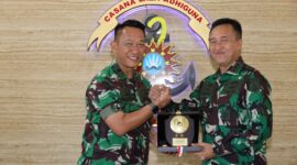 Dankodiklatal Letjen TNI Marinir Nur Alamsyah terima Courtesy Call Dirlitbang Pusjiantralitbang Mabes TNI