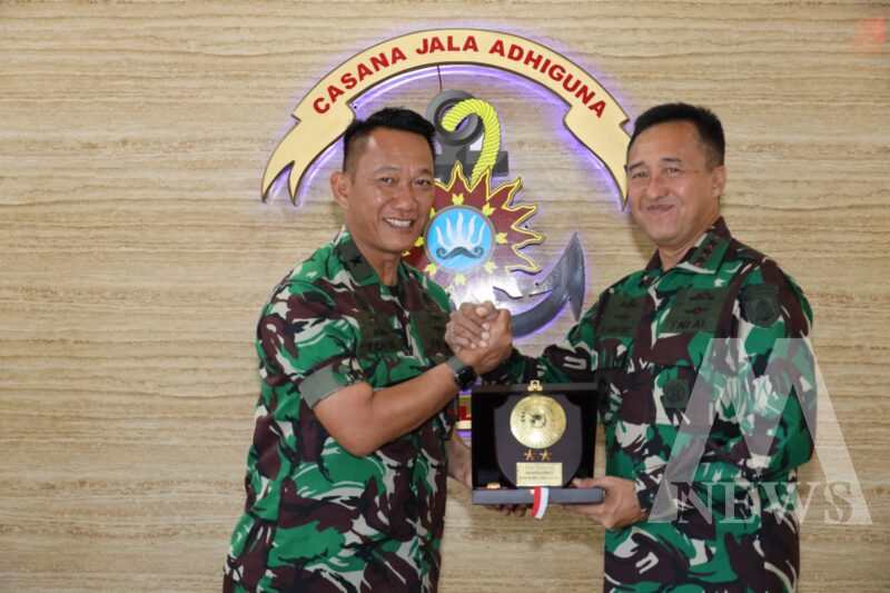 Dankodiklatal Letjen TNI Marinir Nur Alamsyah terima Courtesy Call Dirlitbang Pusjiantralitbang Mabes TNI