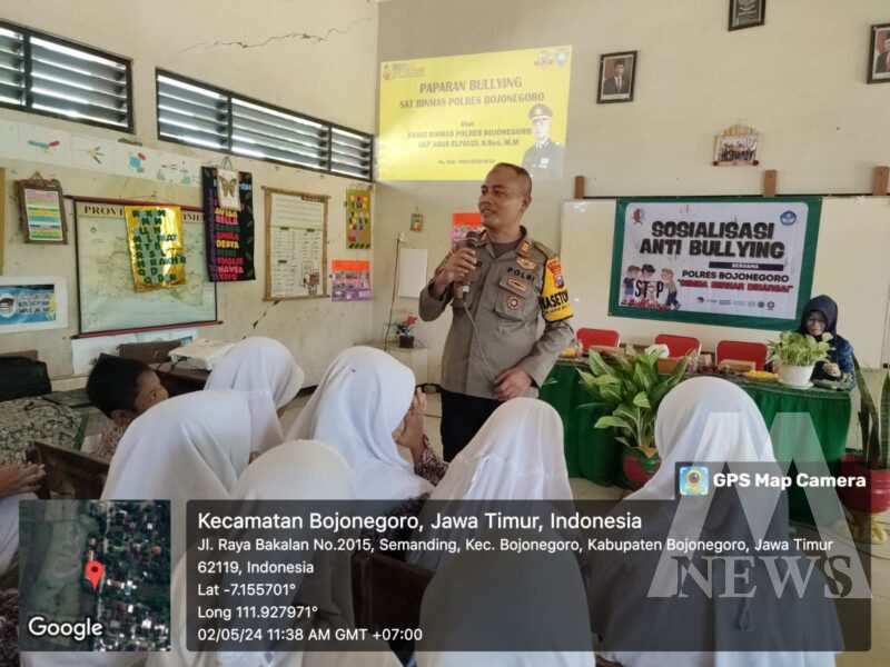 Satbinmas Polres Bojonegoro sosialisasi ke SDN Semanding