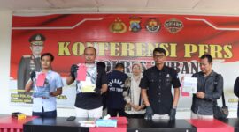 Satreskrim Polres Tuban amankan pelaku beserta barang buktinya
