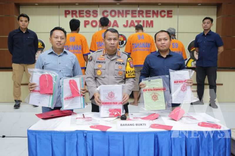 Polda Jatim tetapkan tersangka 4 Kades Bojonegoro diduga korupsi dana BKK