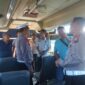 Satlantas Polres Tanjung Perak Rampcheck di garasi bus