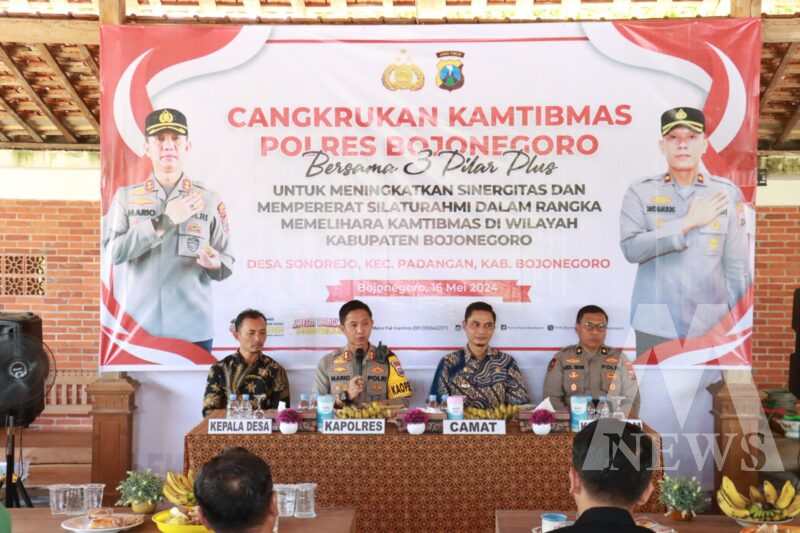 Kapolres Bojonegoro AKBP Mario Prahatinto gelar Cangkruan Kamtibmas
