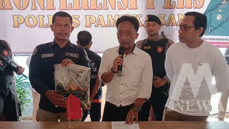 Polisi tangkap tersangka beserta barang buktinya