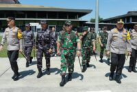 Kapolda Jatim Irjen Pol Drs. Imam Sugianto saat cek pengamanan KTT WWF