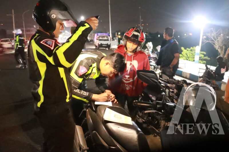 Satlantas Polres Pacitan Gelar Razia Balap Liar dan Patroli Cipkon