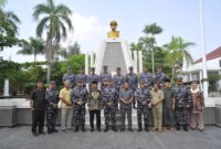 Dankodiklatal Letjen TNI Marinir Nur Alamsyah saat kunjungan ke Kota Bahari