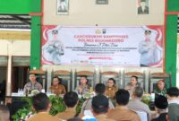 Kapolres Bojonegoro AKBP Mario Prahatinto saat Cangkrukan Kamtibmas