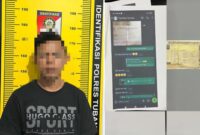Tersangka diamankan Polisi beserta barang buktinya