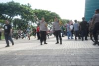 Polisi lakukan pengamanan pertandingan final liga 1