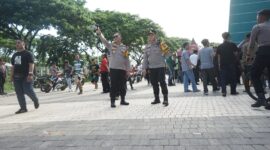 Polisi lakukan pengamanan pertandingan final liga 1