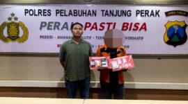 Polres Tanjung Perak amankan sopir pengedar Sabu beserta barang buktinya