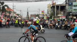 Polresta Sidoarjo atur jalur Tour de Panderman 2024 warga support peserta