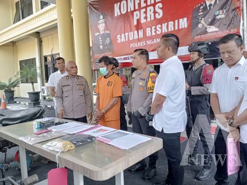 Kapolres Nganjuk AKBP Muhammad ungkap kasus pencuri pompa air pertanian