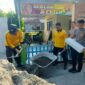 Polres Nganjuk gotong royong bantu bedah rumah