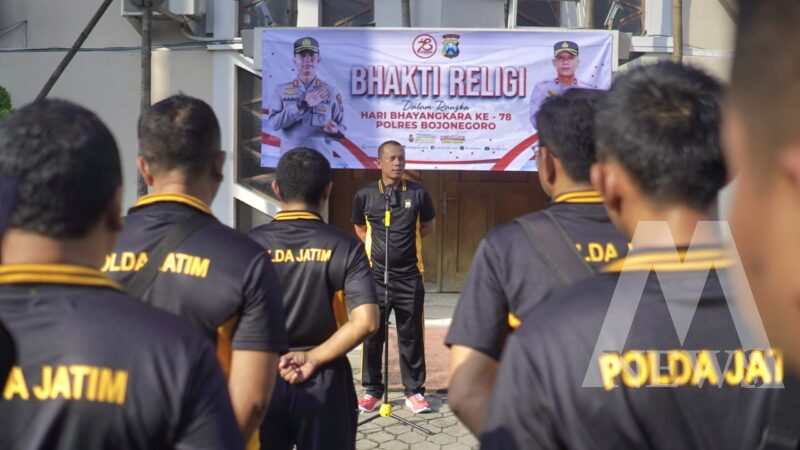 Polres Bojonegoro gelar bakti religi jelang HUT Bhayangkara