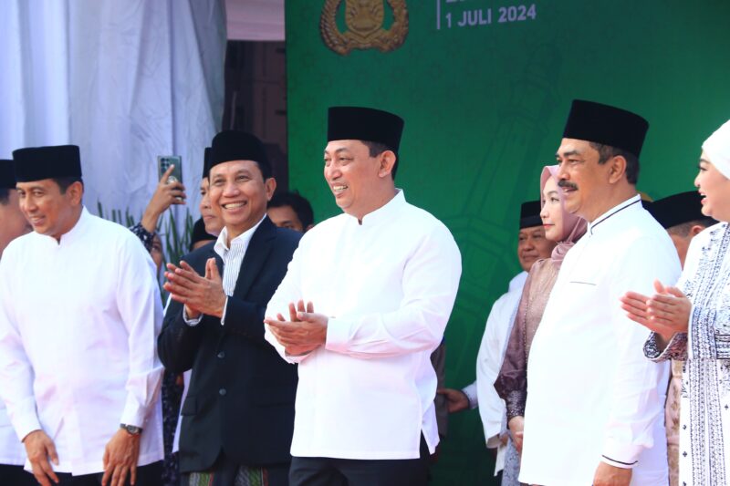 Kapolri Jenderal Listyo Sigit Prabowo saat hari Raya Idul Adha