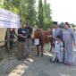 Kapolres Bojonegoro AKBP Mario Prahatinto serahkan hewan Qurban