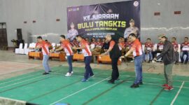 Turnamen Bulu Tangkis Kapolres Nganjuk Cup 2024 resmi dibuka Kapolres Nganjuk AKBP Muhammad