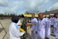 Satdik-3 Kodikalatal resmikan Dojo Karate dan laksanakan kenaikan sabuk