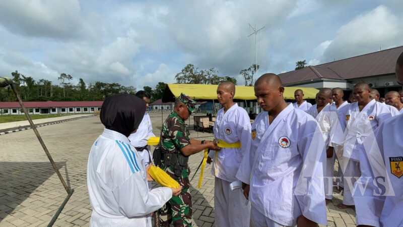 Satdik-3 Kodikalatal resmikan Dojo Karate dan laksanakan kenaikan sabuk