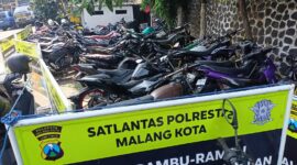 Satlantas Polresta Malang Kota amankan motor non spektek
