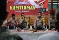 Kapolres Nganjuk AKBP Muhammad gelar Curhat Kamtibmas