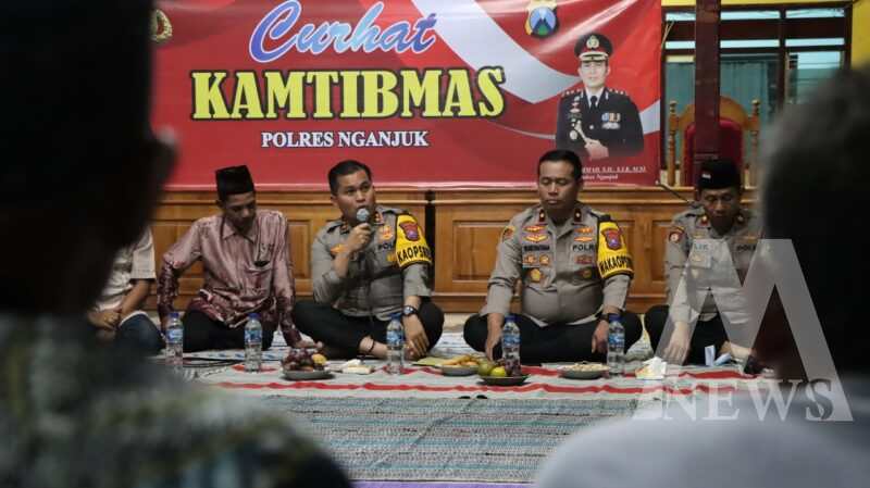 Kapolres Nganjuk AKBP Muhammad gelar Curhat Kamtibmas