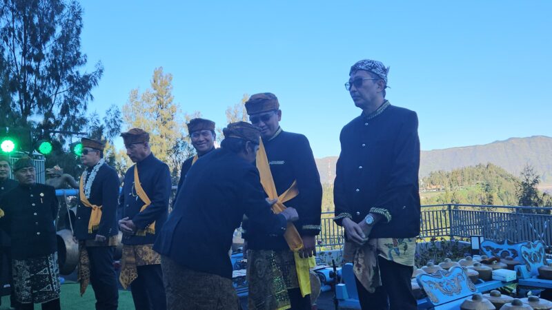 Kapolres Probolinggo AKBP Wisnu Wardana saat pengukuhan