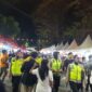 Tim Patroli Polwan Pengamanan Pesta Rakyat dan Bazar UMKM