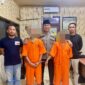 Tersangka diamankan Polisi beserta barang buktinya